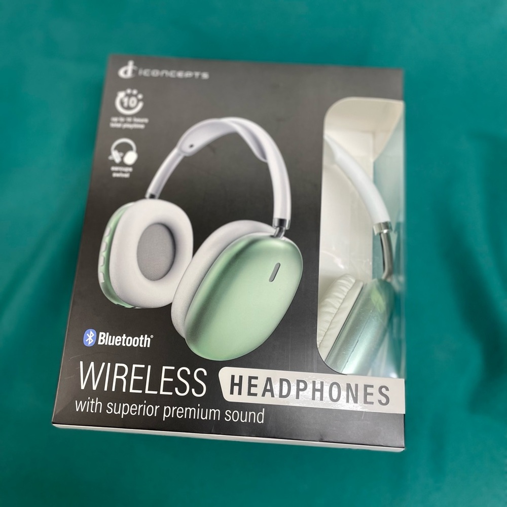 Bluetooth Wireless Headphones - Mint Green